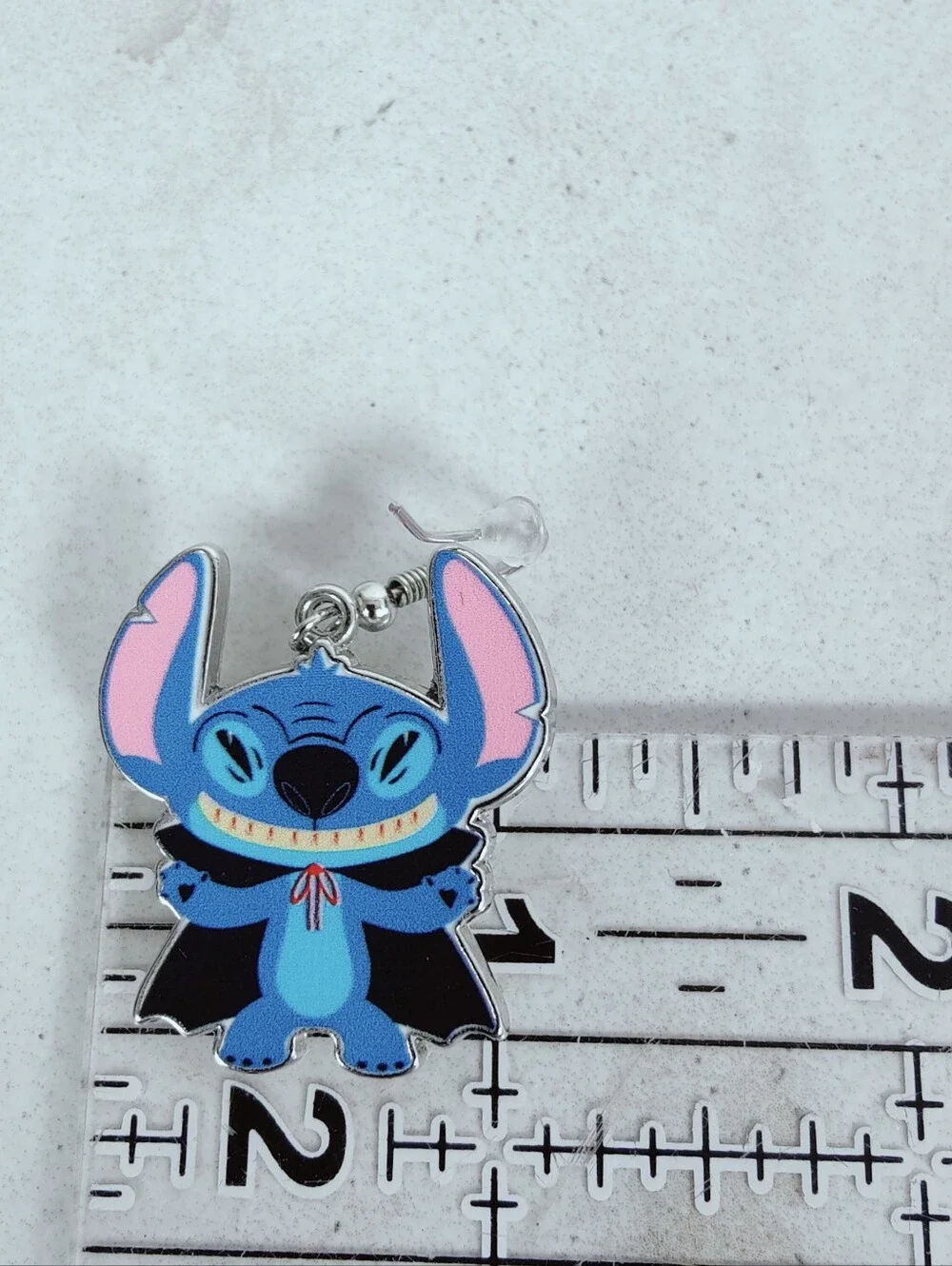 Disney Vampire Stitch Dangling Earrings, OS
